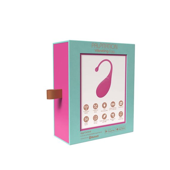 Смарт-віброяйце Adrien Lastic Palpitation Pink з глибокою вібрацією | Зображення 7