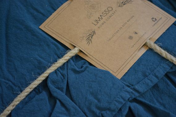 Постільна білизна Limasso Stonewashed Exclusive Ranforce 200 х 220 см Sillage Dress Blue | Зображення 3