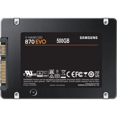 Твердотельный накопитель SSD 2.5&quot; Samsung 870 EVO 500GB SATA 3bit MLC (MZ-77E500BW) | Зображення 3