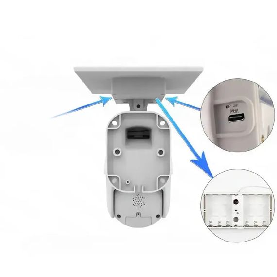 Вайфай камера з нічним баченням XPRO V380 на сонячній батареї (234572850_3348) | Зображення 3
