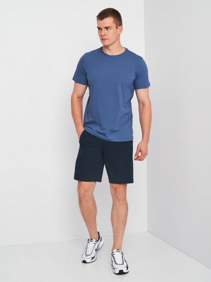 Футболка чоловіча однотонна синя, 3XL | Зображення 2