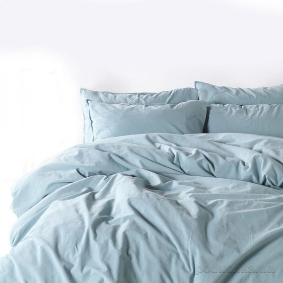 Комплект постільної білизни SoundSleep Stonewash Adriatic євро pastel mint м'ятний | Зображення 2