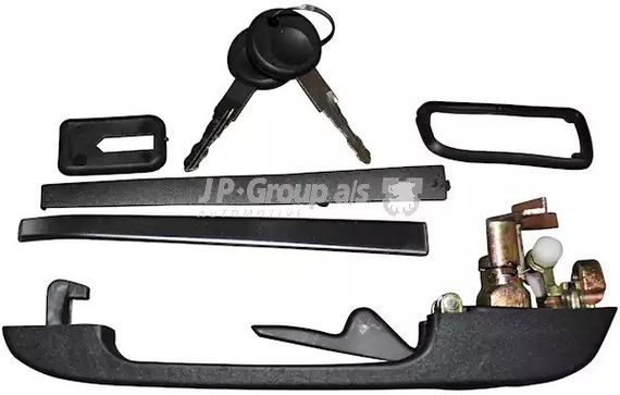 Ручка передніх дверей Golf/Passat -94 Пр. (+ замок), JP Group (1187100480) | Зображення 2