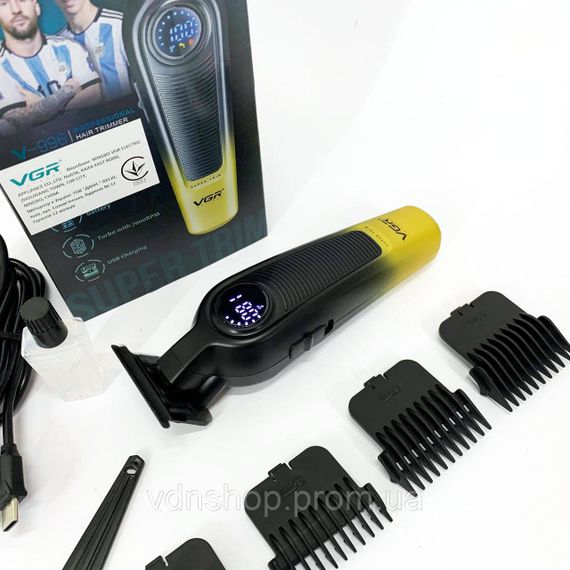 Стильная машинка для стрижки, Электронная машинка для стрижки волос электрическая UO-97 | Зображення 8