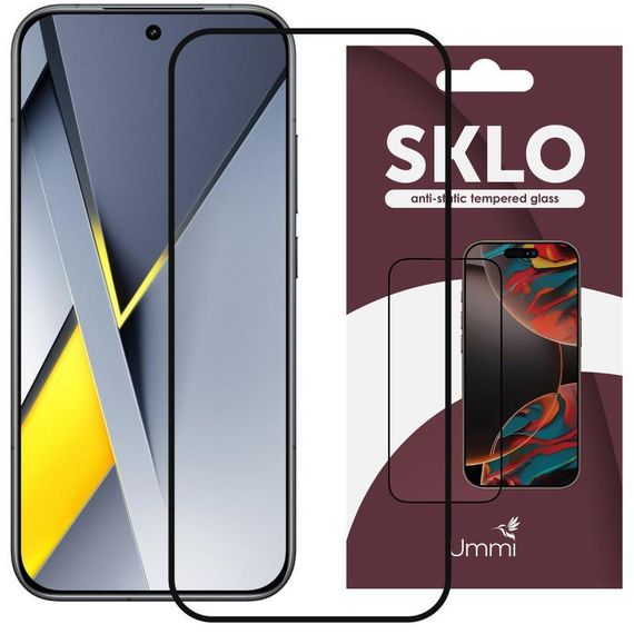 Захисне скло SKLO 3D для Xiaomi Redmi 15C (Global) / A7 Pro / Poco C85 (Global) Чорний