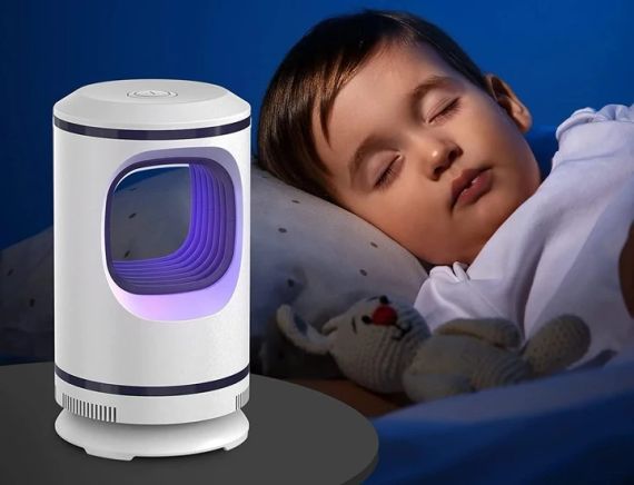 Електрична лампа для знищення комарів, USB-зарядка. Колір білий | Зображення 2