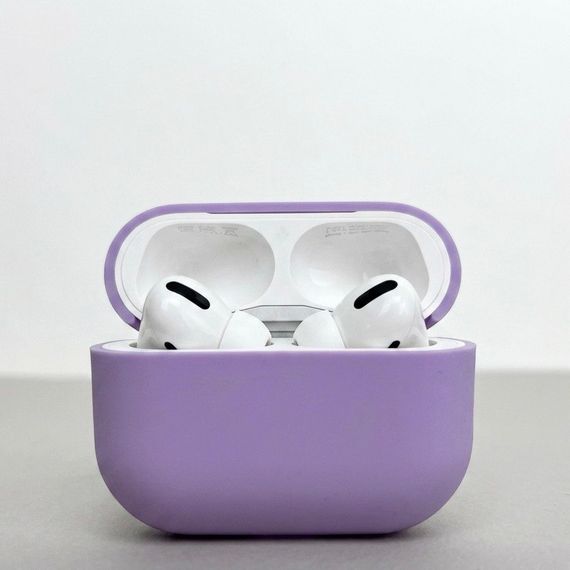 Силіконовий чохол для навушників pods Pro 3 (Бузковий)