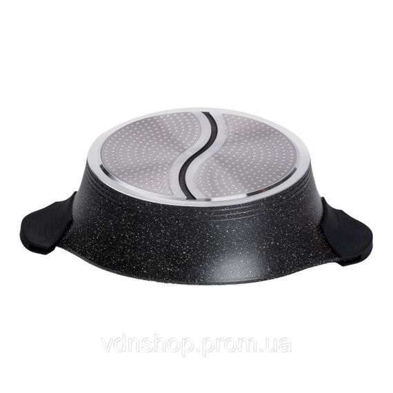 Алюмінієва каструля Ø 30 см 2-ступінчасте мармурове антипригарне покриття Чорний MGC HP-4-413B | Зображення 2