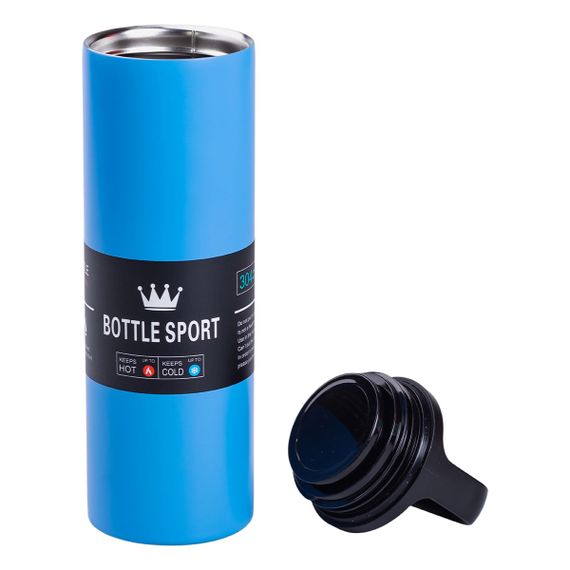 Термос металевий 500 мл Bottle Sport з вакуумною ізоляцією синій HPGM5009BL | Зображення 1