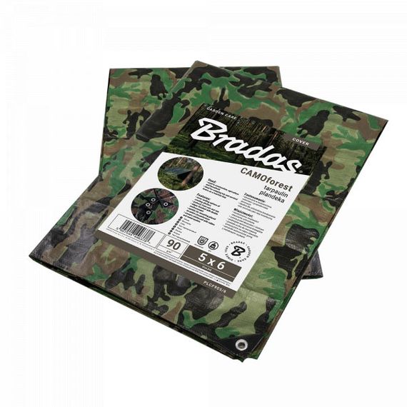 Тент камуфляжний Bradas CAMOforest 90 гр/м² 4х5 м PLCF904/5