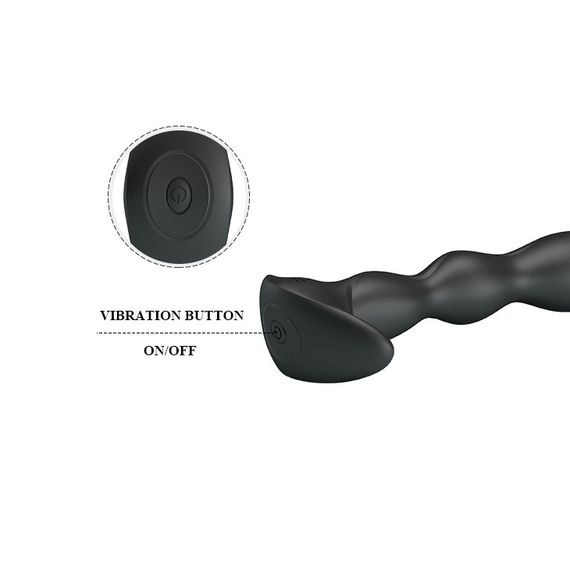 Анальна пробка з вібрацією Pretty Love Special Anal Massager, чорна Sex Aura | Зображення 7