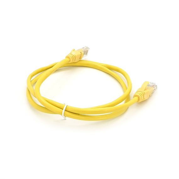 Патч-корд литой RITAR,UTP,RJ45,Cat.5e,1m,желтый,Cu (медь) Q500 | Зображення 1
