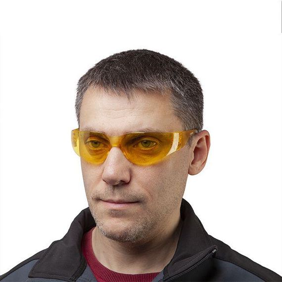 Окуляри захисні жовті, полікарбонат INTERTOOL SP-0084 | Зображення 4