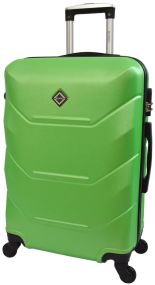 Валіза дорожня пластикова на колесах Bonro 2019 мала ручна поклажа салатовий 10500405