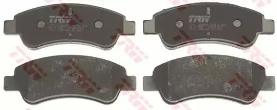 Гальмівні колодки дискові CITROEN C3, C4, DS3 PEUGEOT 206, 207 передн. , TRW (GDB1463) | Зображення 1