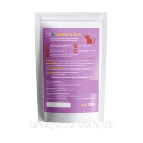 Сухий дезодорант для котячих туалетів West Vet Свіжість Cats з ароматом лаванди 200 г 6855