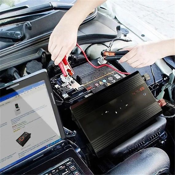 Автомобільний інвертор 1000Вт з чистим синусом, 12-220В, 2хUSB XPRO (234574706_1771) | Зображення 2