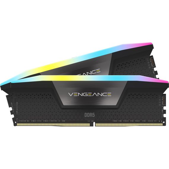 Модуль пам'яті для комп'ютера DDR5 64GB (2x32GB) 6000 MHz Vengeance RGB Black Corsair (CMH64GX5M2B6000C40) | Зображення 2