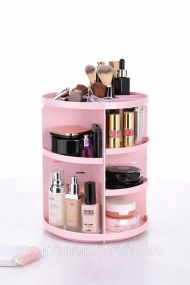 Поворотный органайзер для косметики 360 Rotation Розовый