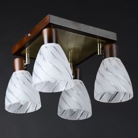 Светильник настенно-потолочный спот поворотный накладной HTL-160/4 E14