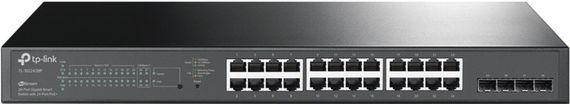 Коммутатор TP-LINK TL-SG2428P 24xGE/PoE+ 250W, 4xSFP+, JetStream (TL-SG2428P) | Зображення 1