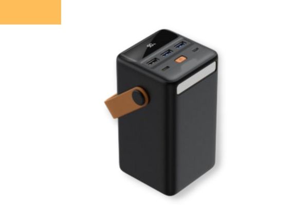 Повербанк зовнішній акумулятор XPRO PR168 50000mAh 22.5W з індикацією зарядки та ліхтариком чорний (32735-01)