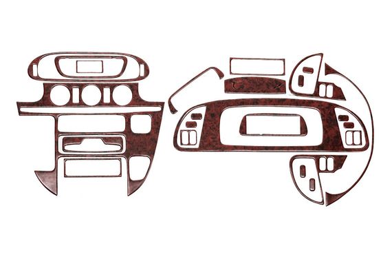 (cdi, 2000-2006) Накладки на панель (Meric) Черный рояль для Mercedes Sprinter 1995-2006 гг.