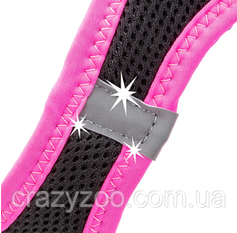 Шлея для собак і котів Ferplast Kaori P XXXS чорно-рожевий A: 20-24 см B: 24-28 см 75469010 | Зображення 2