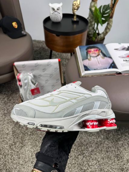 Кросівки Supreme Shox Ride 2 SP Grey White (топ якість)