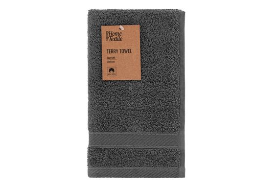 Рушник ARDESTO махровий SuperSoft, графіт, 30х50см, 100% бавовна (ART2230MC)