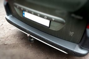 Накладки на задній бампер ABS (пласт.) для Citroen Berlingo 2008-2018 рр