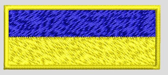 Шеврон прапор України 50*30мм