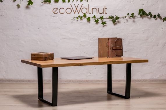 Кофейный маленький столик EcoWalnut с прямоугольными краями M (дуб) | Зображення 7