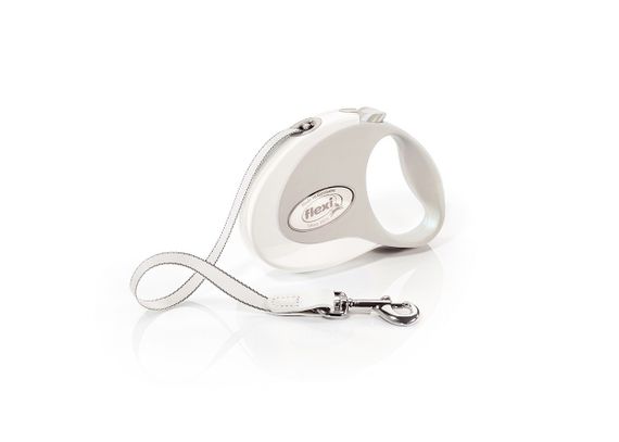 Рулетка для собак Flexi Style S, стрічка 3 метри, білий