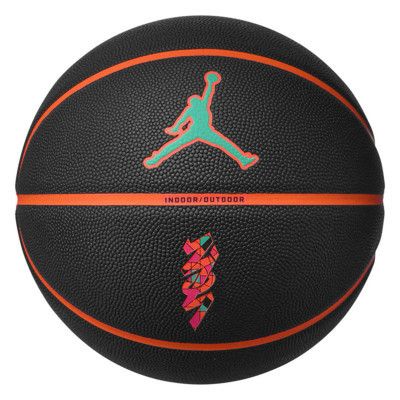 Мяч баскетбольный Nike Jordan All Court 8P Z Williamson Deflated чорний, помаранчевий Уні 7 J.100.4141.095.07