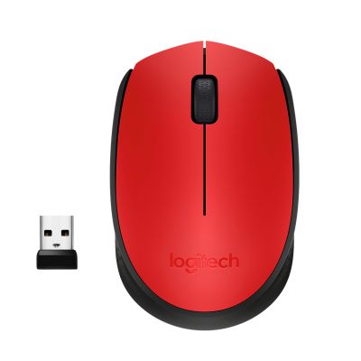 Миша LOGITECH Wireless Mouse M171 червоний (910-004641)