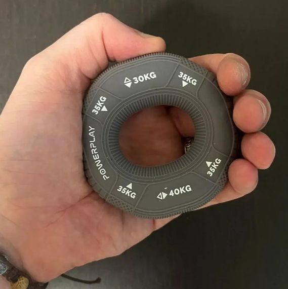 Еспандер кистьовий силіконовий PowerPlay PP-4331 Hand Grip Large 30-35-40 кг Сірий (PP_4331_Grey_(30-35-40)) | Зображення 2