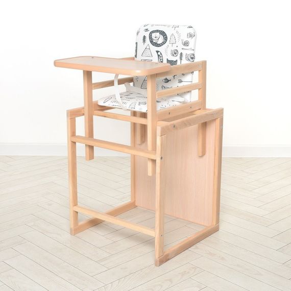 Стульчик для кормления Quest белый, трансформер, 2-х точечные ремни, белый