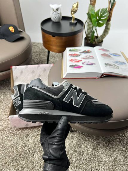 Мужские кроссовки N-e-w 574 Black Grey, Вьетнам 45 29 см | Зображення 7