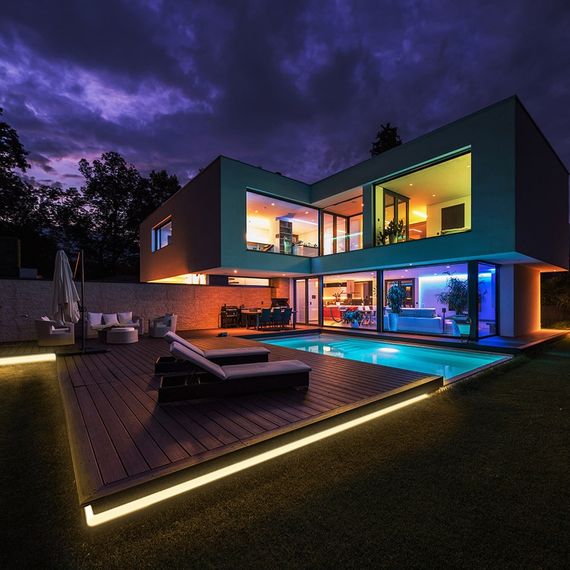 Гирлянда дюралайт уличная теплый оттенок LED 220V 4.8W 3528 WW IP68 (BY-026/60) | Зображення 3