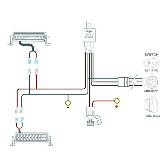 Проводка для LED фар і балок з пультом 3 метра 300W 30А | Зображення 5