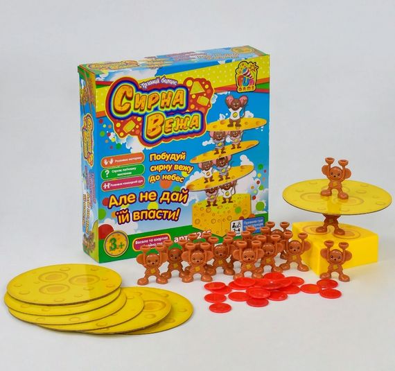 Настільна гра "Сирна вежа" 7265 Fun Game, в коробці (6945717432420) | Зображення 1