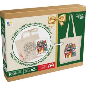 Набор для раскрашивания эко-сумки "Коты в шапках" N0003646