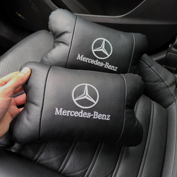 Подушка для підтримки голови Mercedes-Benz Мерседес, Подушки на крісло в авто, Авто подушка IE-634 під шию | Зображення 1