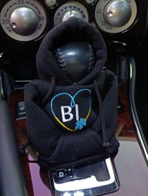 Чохол кофта Худі аксесуар на КПП  Car Hoodie ВІ полтавська область чорний подарунок автомобілісту 10070