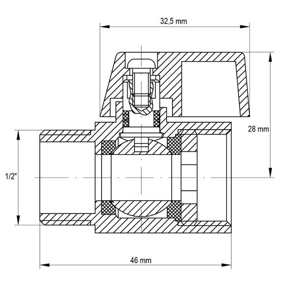 Кран "міні" 1/2" ГШМ Koer KR.401 (KR0156) | Зображення 2
