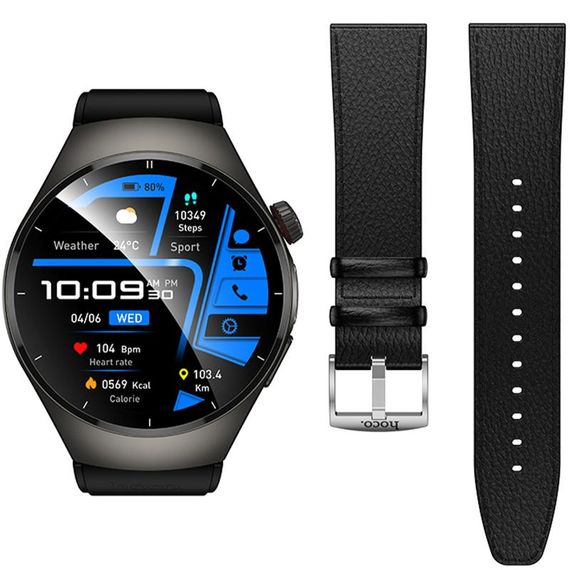 Смарт-годинник Hoco Y40 Smart sports watch (call version) Black | Зображення 4