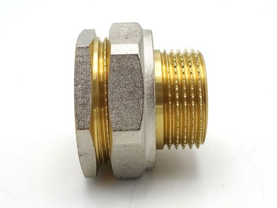 Згін прямий розбірний 3/4" ЗВ нікель. з проточкою ASCO 1/80 | Зображення 3