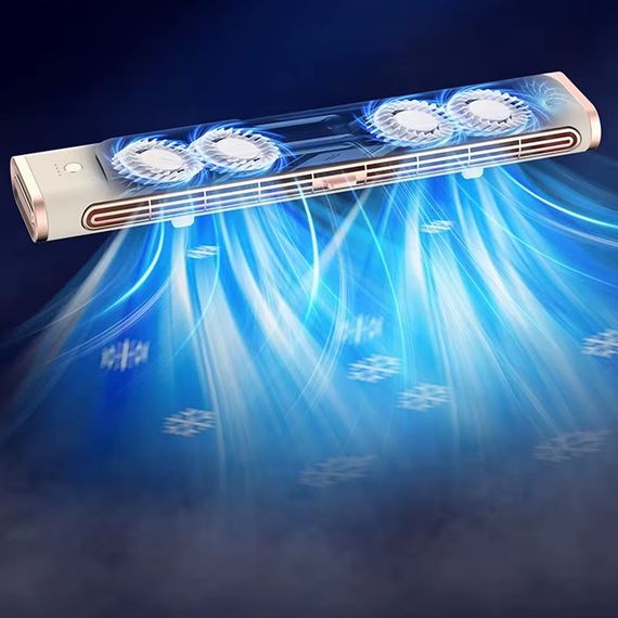 Настільний вентилятор F3 Tower Fan 3 speeds with battery 1200 mAh Biege | Зображення 2