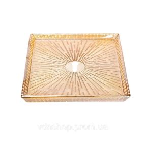 Блюдо для закусок стеклянное 24,5*20,5*2 см прямоугольное HP-YH-54